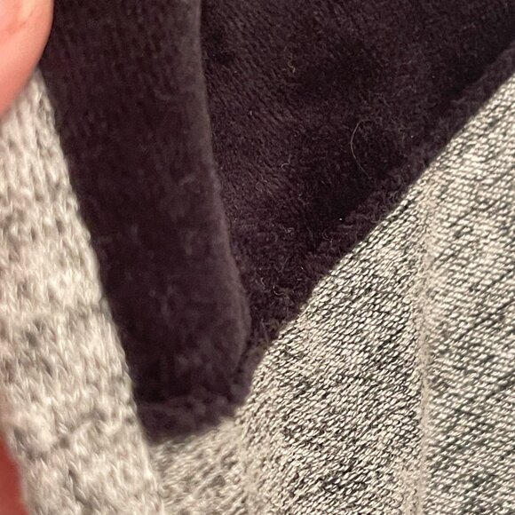 Chicos Zenergy Gray & Black Hooded Open Front Cardigan‎ Jacket Women’s 3, 16-18 - Picture 3 of 16